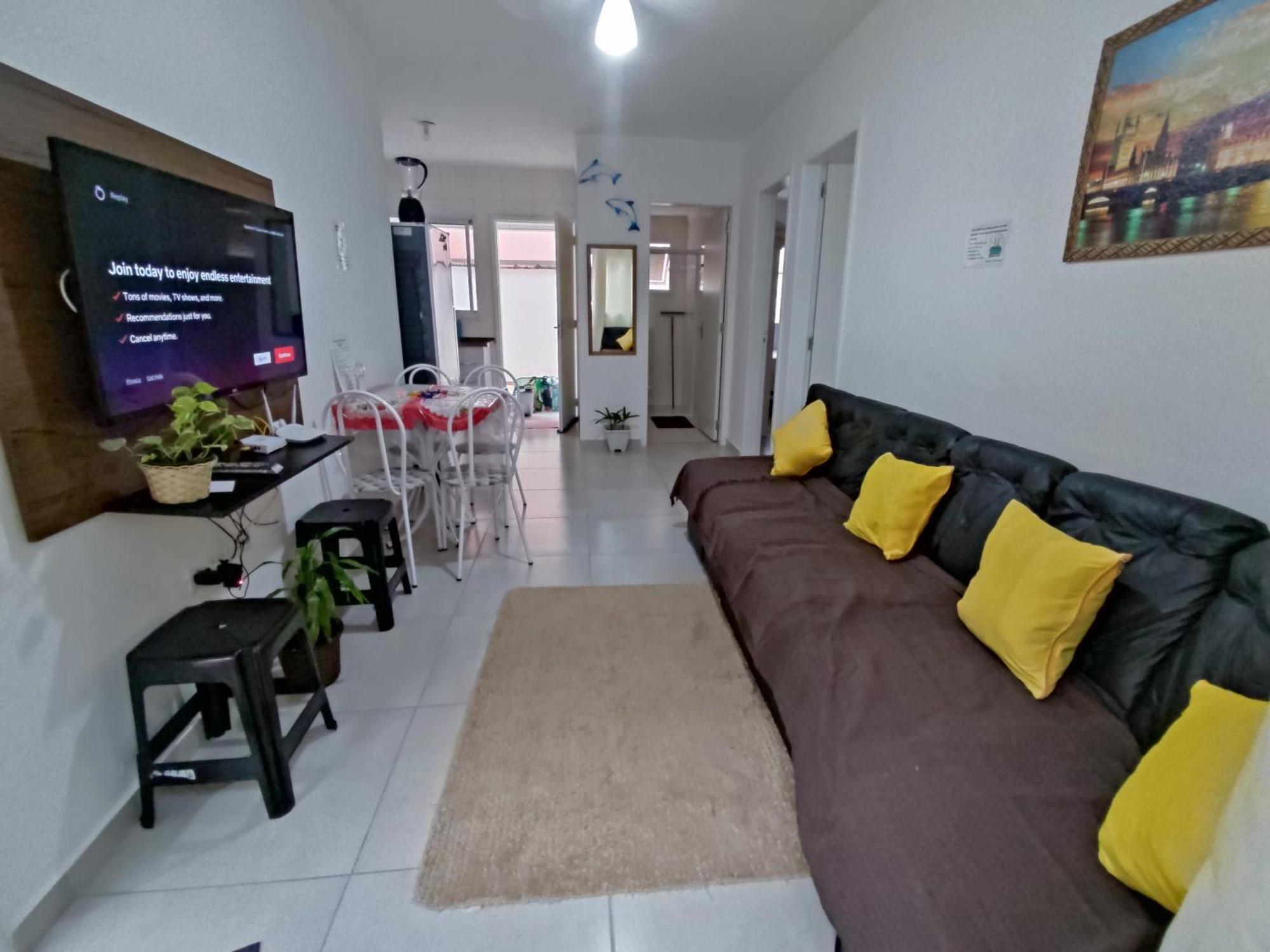 Apartamento aconchegante à 450m da praia Bertioga Exterior foto